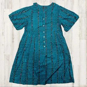 Dark green striped skirt